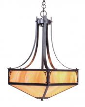 Arroyo Craftsman SGCH-20WO-BZ - 20" saint george inverted chandelier