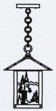 Arroyo Craftsman TRH-9MNTN-S - 9" timber ridge pendant with mountain filigree