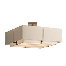 Hubbardton Forge 126513-SKT-07-SF2012-SA2401 - Exos Square Large Double Shade Semi-Flush