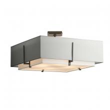 Hubbardton Forge 126513-SKT-20-SF2012-SJ2401 - Exos Square Large Double Shade Semi-Flush