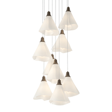  131102-SKT-LONG-05-SH1987 - Mobius 9-Light Pendant