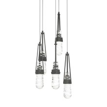 Hubbardton Forge 131120-SKT-LONG-20-YJ0434 - Link 5-Light Blown Glass Pendant