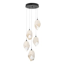 Hubbardton Forge 131138-SKT-LONG-89-WP0755 - Chrysalis 5-Light Large Crystal Pendant