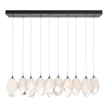 Hubbardton Forge 131144-SKT-LONG-20-WP0755 - Chrysalis 10-Light Large Crystal Pendant