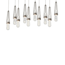 Hubbardton Forge 131200-SKT-LONG-07-YG0434 - Link 10-Light Blown Glass Pendant