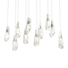 Hubbardton Forge 131201-SKT-LONG-07-CR - Luma 10-Light Large Crystal Pendant