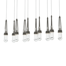 Hubbardton Forge 131207-SKT-LONG-07-ZM0434 - Link 10-Light Clear Glass Pendant