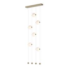 Hubbardton Forge 139055-LED-STND-84-GG0668 - Abacus 6-Light Ceiling-to-Floor LED Pendant