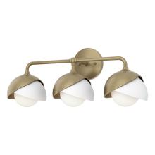 Hubbardton Forge 201375-SKT-84-02-GG0711 - Brooklyn 3-Light Double Shade Bath Sconce