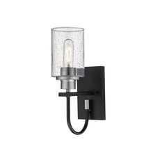 Millennium 3511-MB/BN - Clifton 1-Light Wall Sconce Matte Black/Brushed Nickel