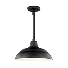 Millennium RWHS17-SB - R Series 1-Light Warehouse Shade Satin Black