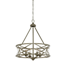 Millennium 2174-AS - Lakewood 4-Light Chandelier Ceiling Light Antique Silver