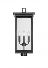 Millennium 42604-PBK - Barkeley 4-Light Outdoor Post Lantern Powder Coated Black