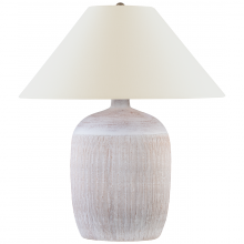 Visual Comfort & Co. Signature Collection RL CHA 8662WWT-L - Portis 32" Combed Round Table Lamp