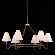 Mitzi by Hudson Valley Lighting H984806-AGB/BRZ - Polly Chandelier