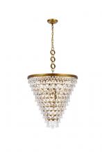 Elegant 1219D24BR/RC - Nordic 7 Lights Brass Chandelier