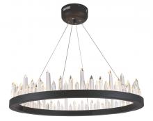 Elegant 1705D26SDG - Malta 32 Light Satin Dark Grey Chandelier Clear Royal Cut Crystal