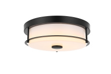 Elegant LD304F12BK - Flush Mount D12&#34; H4&#34; LED 18W 3CCT Black