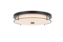 Elegant LD304F20BK - Flush Mount D20&#34; H4&#34; LED 24W 3CCT Black