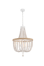 Elegant LD306D20WH - Pendant D20&#34; H47&#34; White