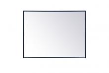 Elegant MR42736BL - Metal Frame Rectangle Mirror 27 Inchx36 Inch in Blue