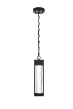 Elegant OD604H15BK - Hanging W3.7&#34;xD3.7&#34;xH15.4&#34; Lt1/LED/11W Black
