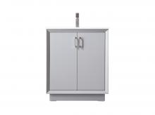 Elegant VF19630GR - 30 Inch SIngle Bathroom Vanity In Grey