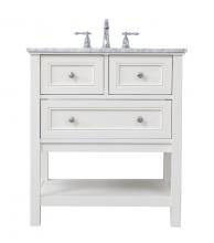 Elegant VF27030WH - 30 in. Single bathroom vanity set in White