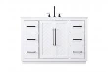 Elegant VF29048WH - 48 inch Single Bathroom Vanity in White