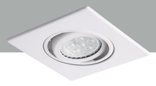 Elegant R3-588MW - 3&#34; Matte White 35 degree adjustable spot with Matte White Square Trim ring