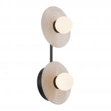 Alora Lighting WV346214UBAR - Dahlia 14-in Urban Bronze/Alabaster LED Wall/Vanity