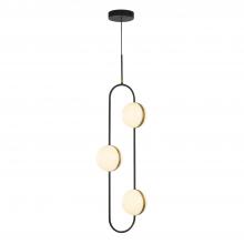 Alora Lighting PD302003MBBG - Tagliato 3 Head Matte Black/Brushed Gold LED Pendant