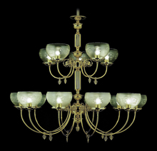 Framburg 7515 PB - 15-Light Polished Brass Chancery Foyer Chandelier