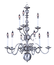 Framburg 9129 PB - 9-Light Polished Brass Jamestown Dining Chandelier