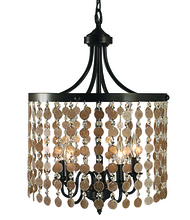 Framburg 2485 MB - 5-Light Mahogany Bronze Naomi Dining Chandelier