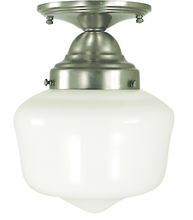 Framburg 2551 PS - 1-Light Polished Silver Taylor Flush / Semi-Flush Mount