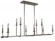 Framburg 4983 PN - 10-Light Boulevard Island Chandelier