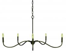 Framburg 5647 IRON - 5-Light Iron Heidelberg Dining Chandelier