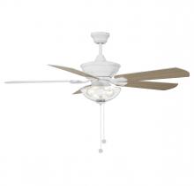 Savoy House Meridian M2026WHRV - 52&#34; 2-Light Outdoor Ceiling Fan in White