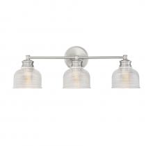 Savoy House Meridian M80035BN - 3-Light Bathroom Vanity Light in Brushed Nickel