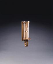 Northeast Lantern 115-AB-LT1-CLR - Wall Sconce 3&#34; x 8&#34; Glass Cylinder Antique Brass 1 Candelabra Socket Clear Glass