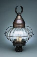 Northeast Lantern 2573-VG-LT3-CLR - Caged Onion Post Verdi Gris 3 Candelabra Sockets Clear Glass