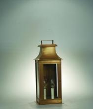 Northeast Lantern 5651-DAB-LT2-FST - Pagoda Wall Dark Antique Brass 2 Candelabra Sockets Frosted Glass