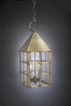 Northeast Lantern 7142-DB-LT2-CLR - Pyramid Top H-Bars Hanging Dark Brass 2 Candelabra Sockets Clear Glass