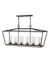 Hinkley 2569OZ-LL - Alford Place Medium Six Light Linear Chandelier