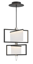 Hinkley 32506BLK - Folio Medium Adjustable Two Tier Chandelier