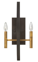 Hinkley 3460SB - Euclid Large Two Light Sconce