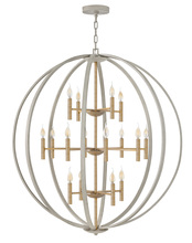 Hinkley 3464CG - Euclid Double Extra Large Three Tier Orb Chandelier