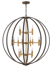 Hinkley 3464SB - Euclid Double Extra Large Three Tier Orb Chandelier