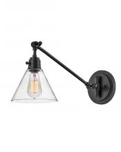 Hinkley 3690BK-CL - Arti Medium Swing Arm Single Light Sconce